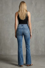 Load image into Gallery viewer, Elephant Leg Fit Denim Jeans