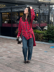 Red Tartan Cotton Shirt