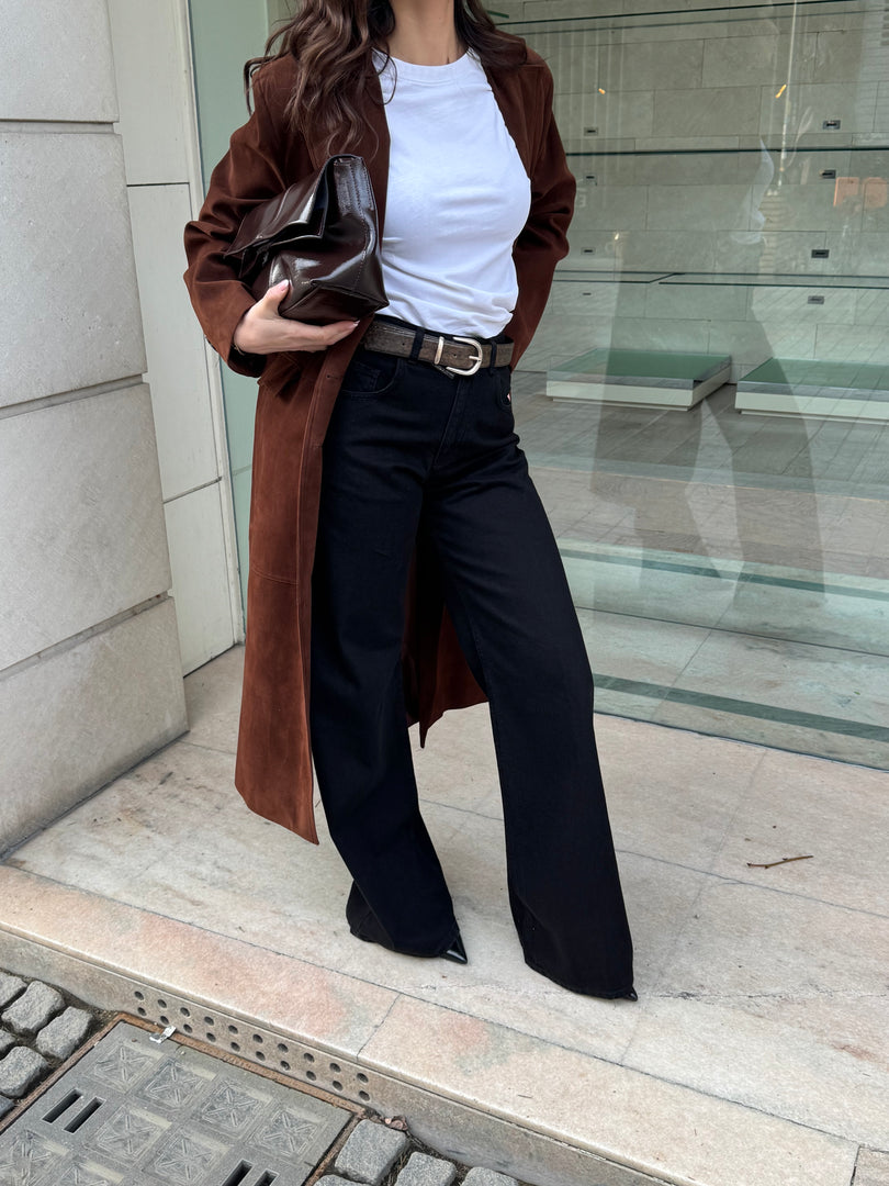 Wide Leg Jeans - Black