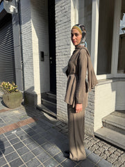 Draped Detail Set – Khaki Green