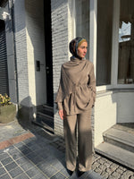 Load image into Gallery viewer, Draped Detail Set – Khaki Green