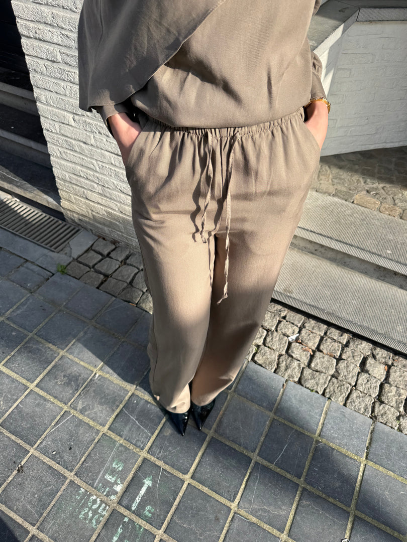 Draped Detail Set – Khaki Green