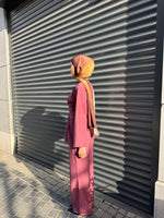 Load image into Gallery viewer, Belted Tencel Set – Plum