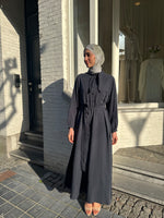 Load image into Gallery viewer, Scarf Detail Tie Waist Dress