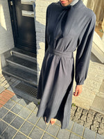 Load image into Gallery viewer, Scarf Detail Tie Waist Dress