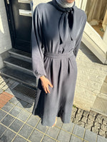 Load image into Gallery viewer, Scarf Detail Tie Waist Dress