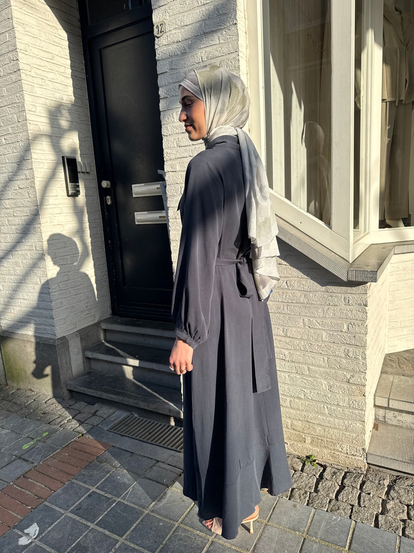 Scarf Detail Tie Waist Dress