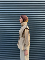 Load image into Gallery viewer, Lightweight Short Trenchcoat – Beige