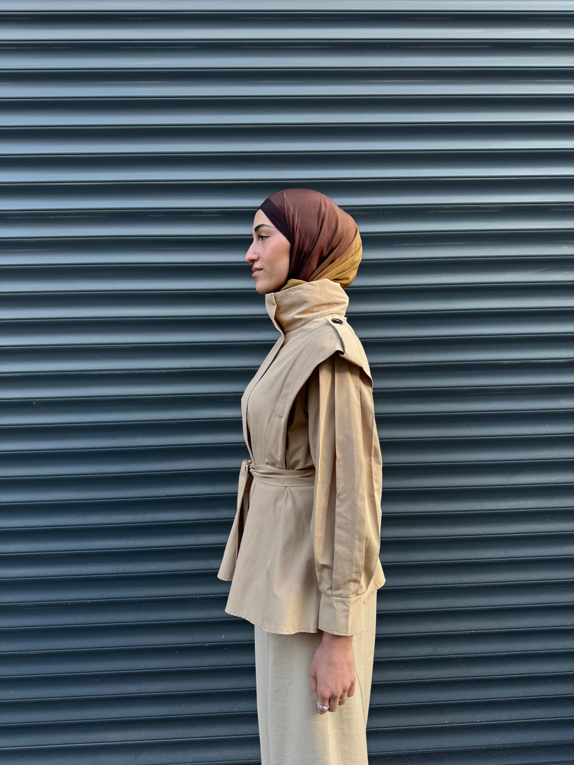 Lightweight Short Trenchcoat – Beige
