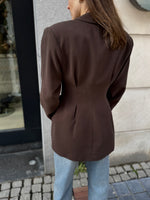 Load image into Gallery viewer, Tailored Blazer – Brown