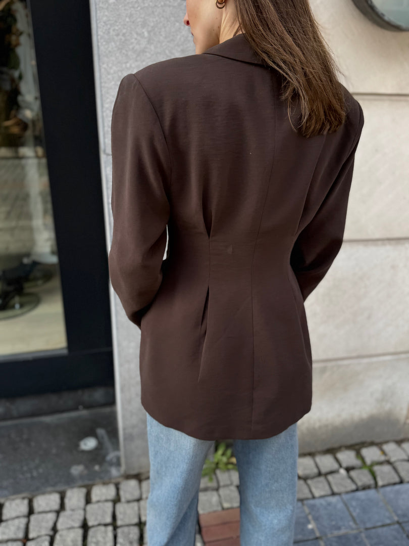 Tailored Blazer – Brown