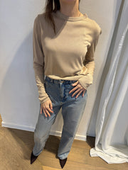 Lightweight Viscose Blouse – Beige