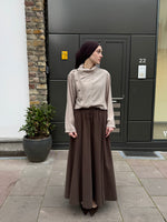 Load image into Gallery viewer, High Neck Linen Blend Blouse