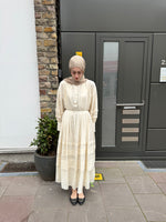 Load image into Gallery viewer, Layered Cotton Maxi Dress – Cream