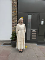 Load image into Gallery viewer, Layered Cotton Maxi Dress – Cream