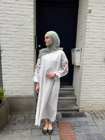 Load image into Gallery viewer, Embroidered Sleeve Maxi Dress