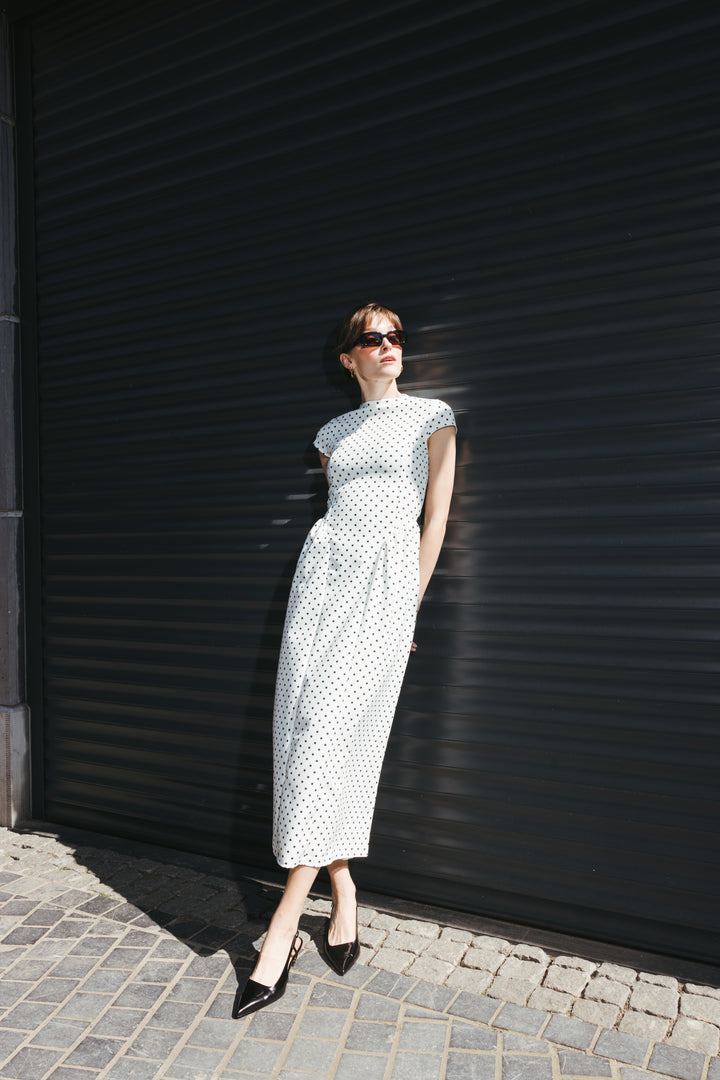 Polka Dot Midi Dress