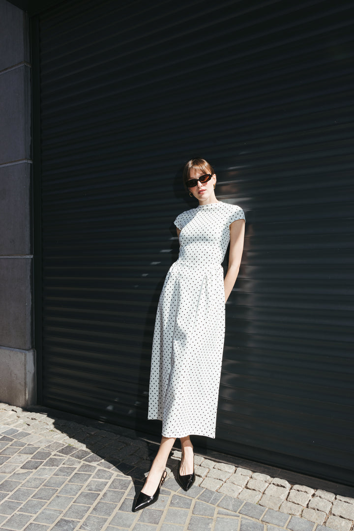 Polka Dot Midi Dress
