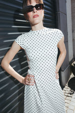 Load image into Gallery viewer, Polka Dot Midi Dress