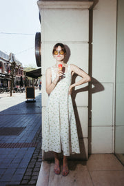 Lemon Blossom Midi Dress