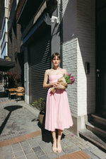 Load image into Gallery viewer, Soft Pink Midi Dress
