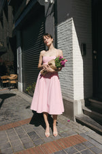 Load image into Gallery viewer, Soft Pink Midi Dress