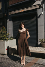 Load image into Gallery viewer, Cocoa Muse Cotton Midi Dress
