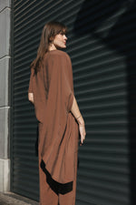 Load image into Gallery viewer, Cocoa Asymmetric Blouse