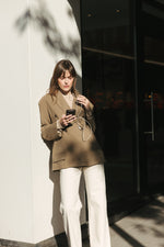 Load image into Gallery viewer, Oversized Boyfriend Blazer - Beige