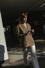 Load image into Gallery viewer, Oversized Boyfriend Blazer - Beige
