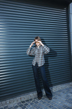 Load image into Gallery viewer, Plaid Tie-Back Shirt