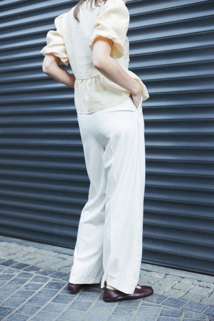 Ecru Summer Flow Trousers