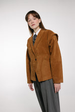 Load image into Gallery viewer, Tailored Faux Suede Blazer