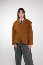 Load image into Gallery viewer, Tailored Faux Suede Blazer