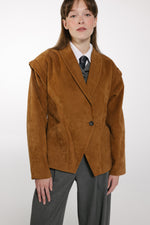 Load image into Gallery viewer, Tailored Faux Suede Blazer