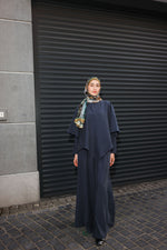 Load image into Gallery viewer, Elegant Asymmetric Layered Set – Blue