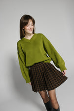 Load image into Gallery viewer, Plaid Pleated Mini Skirt