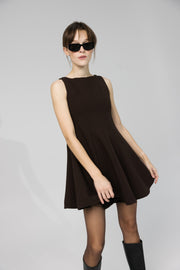 Pleated Mini Dress