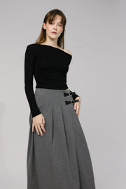 Midi Skirt with Side Slit
