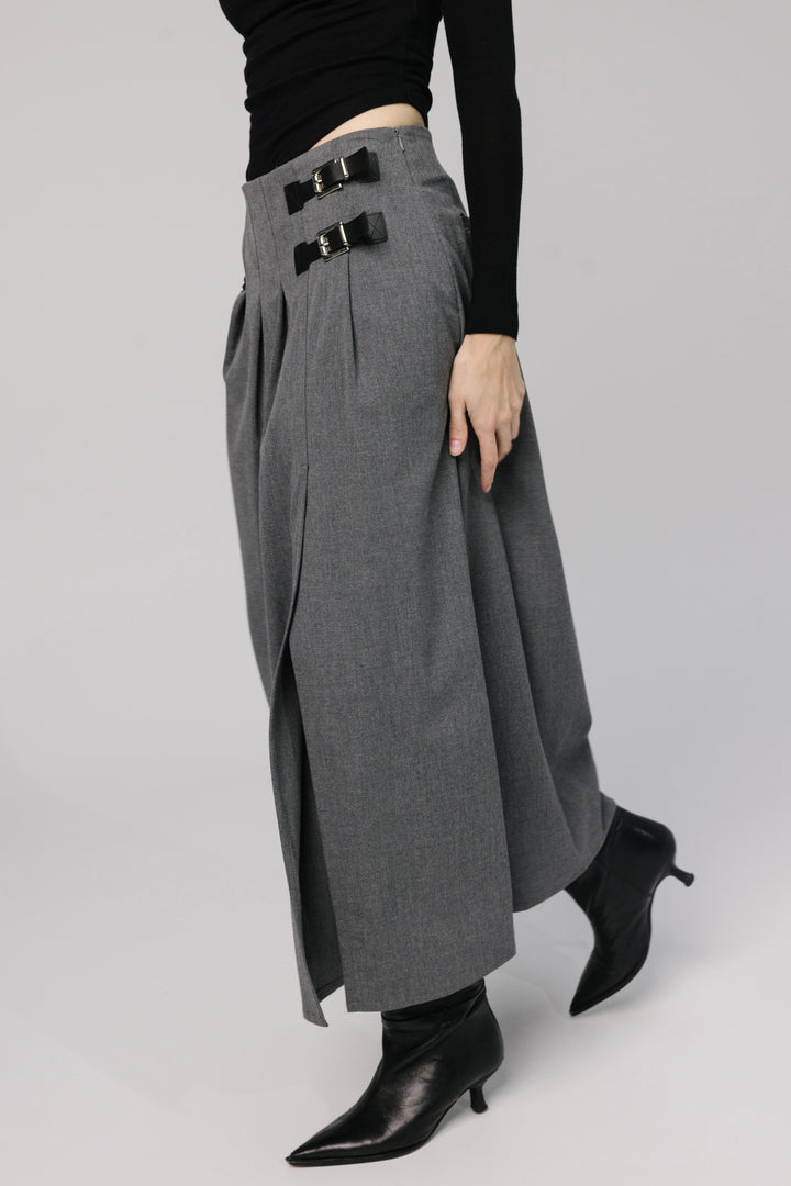 Midi Skirt with Side Slit