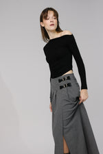 Load image into Gallery viewer, Midi Skirt with Side Slit