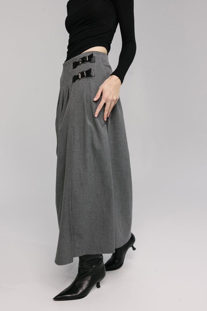 Midi Skirt with Side Slit