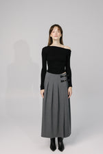 Load image into Gallery viewer, Midi Skirt with Side Slit