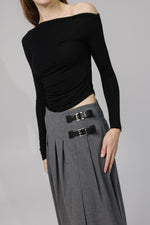 Load image into Gallery viewer, Midi Skirt with Side Slit