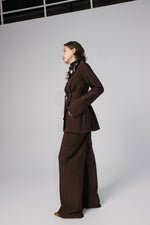 Load image into Gallery viewer, Brown Belted Two-Piece Set
