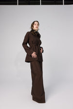 Load image into Gallery viewer, Brown Belted Two-Piece Set