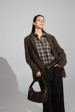 Load image into Gallery viewer, Velvet Oversized Blazer
