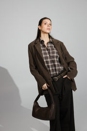 Velvet Oversized Blazer