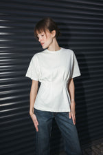 Load image into Gallery viewer, Tailored Waist T-Shirt – White