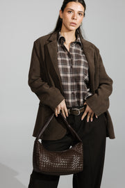 Plaid Cotton Shirt – Beige/Brown